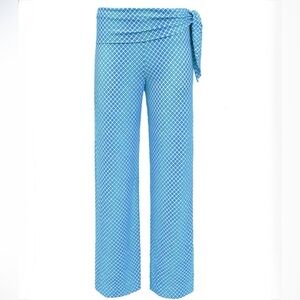 Helen Jon Relaxed Side-Tie Pant Upf 50+ Ombre Geo Print size Medium Beach Resort